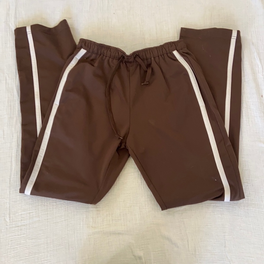 Brown track pants